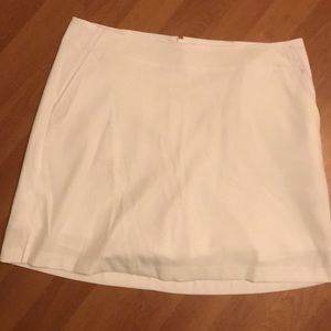 White golf skort